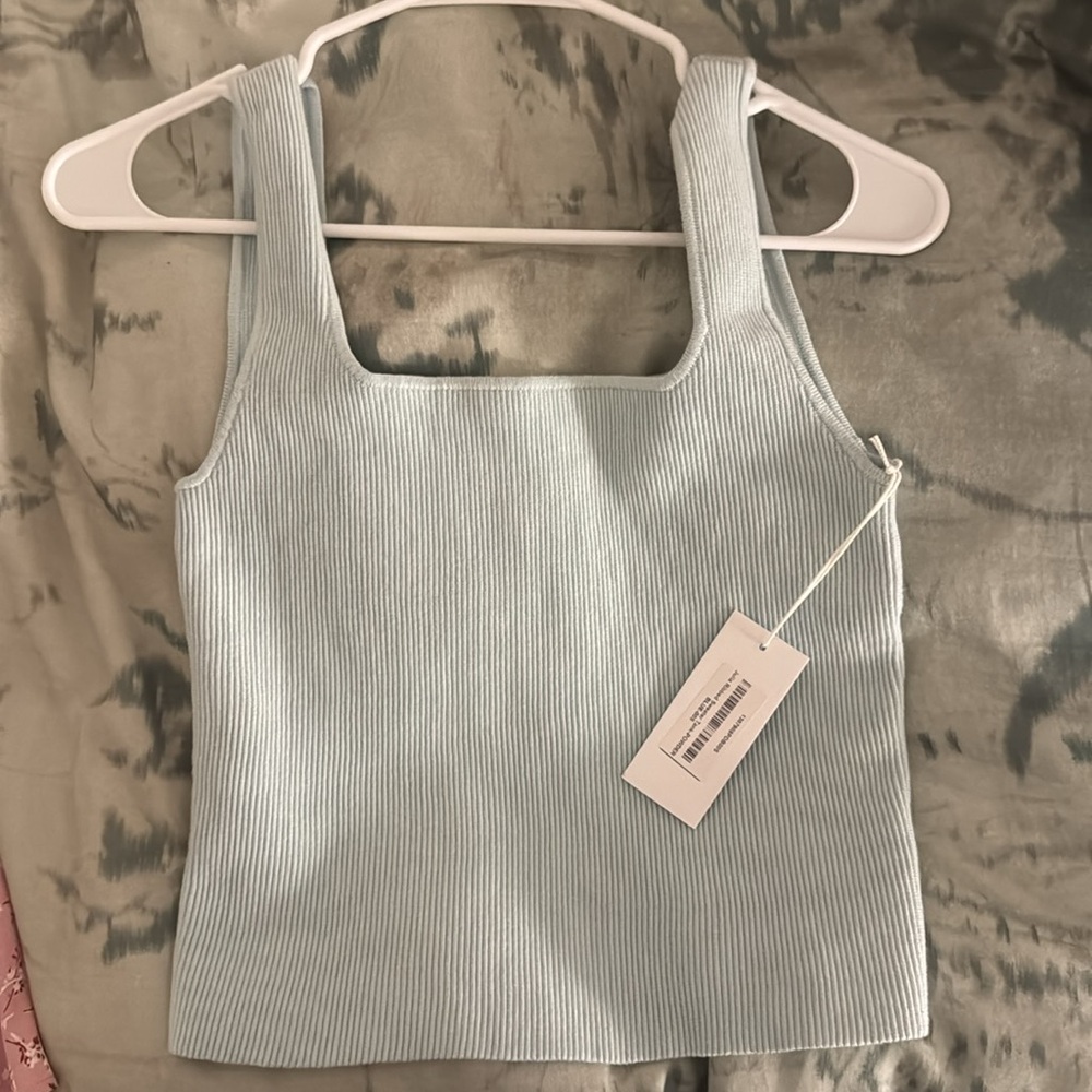 Reformation Julia Ribbed Seater Tank